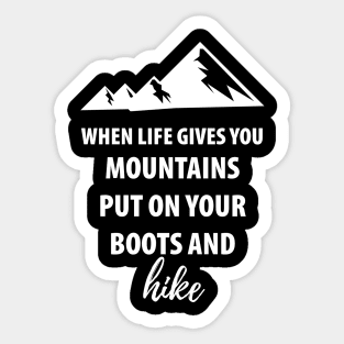 Mountains Hiking Sticker